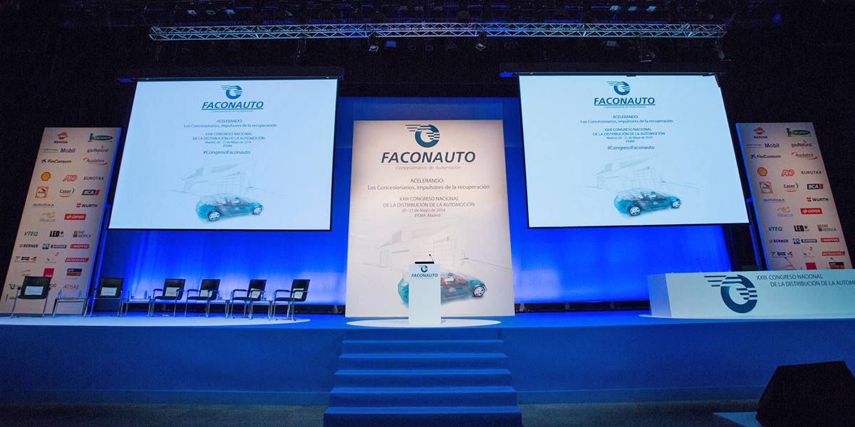 Eventos para empresas Madrid.
Organizacin de Congreso Faconauto.